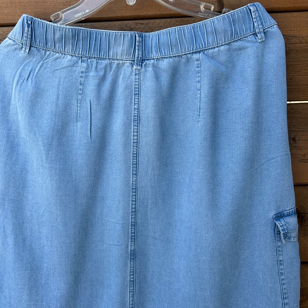 274. J. Jill Denim Women’s Cargo Midi Skirt - Picture 5 of 15